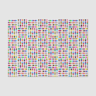 Colourful get-well pills  tissue paper