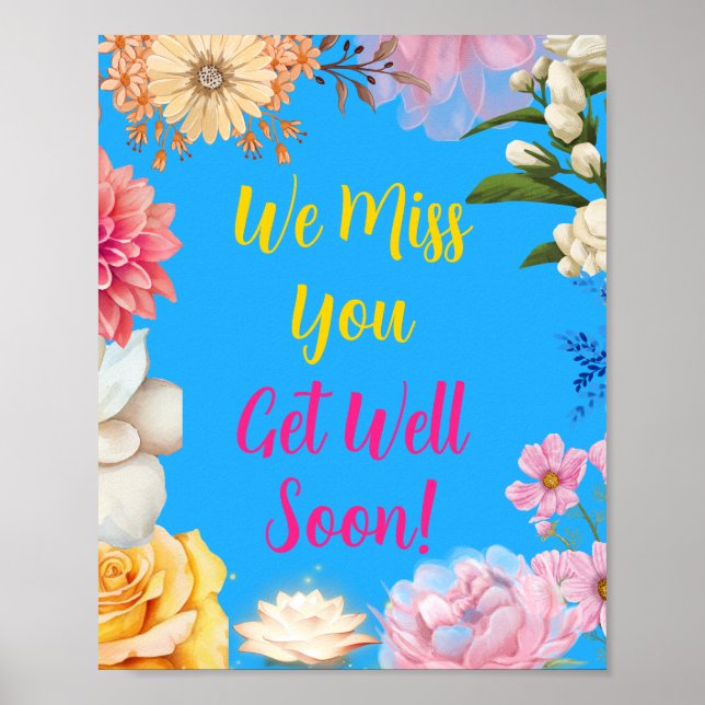 colourful get well soon poster (Front)