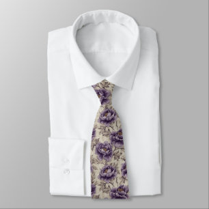 Colourful Gifts For Him Peonies Tie