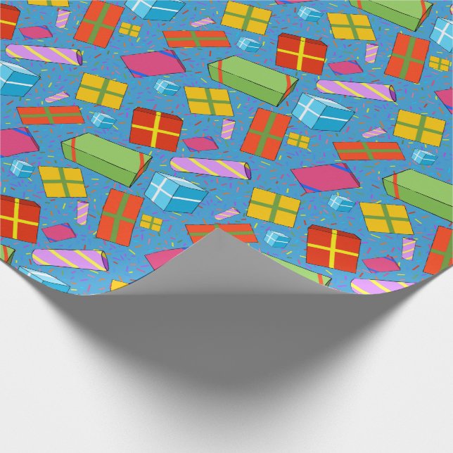 Colourful Gifts Wrapping Paper (Corner)