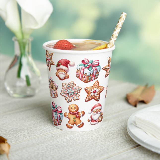 Colourful Gingerbread Cookies  Paper Cups (Insitu)