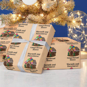 Colourful Gingerbread House Wrapping Paper