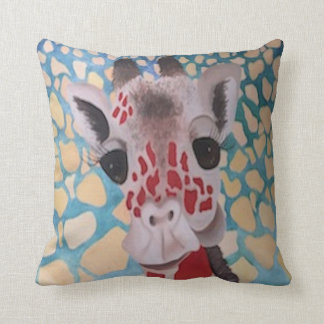 Colourful Giraffe Design Cushion