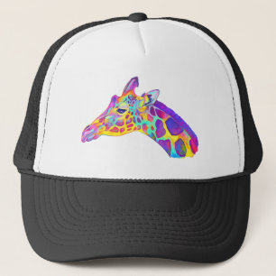Colourful Giraffe Trucker Hat