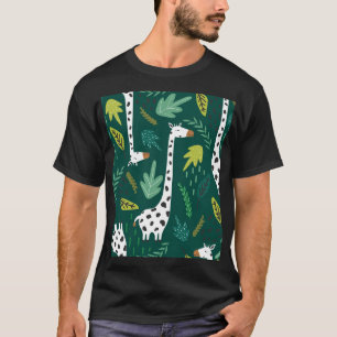 Colourful Giraffes: Decorative Animal Pattern. T-Shirt