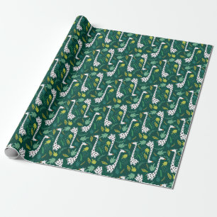 Colourful Giraffes: Decorative Animal Pattern. Wrapping Paper