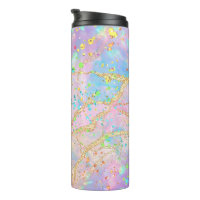 colourful girly ink marble design