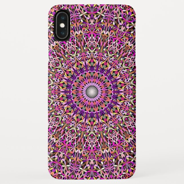 Colourful Girly Lace Garden Mandala Case-Mate iPhone Case (Back)