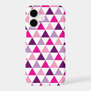 Colourful Girly Pink Purple Geometric Pattern