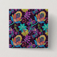 Colourful Glass Beads Look Retro Floral Design