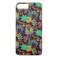 Colourful Glass Beads Look Retro Floral Design 2