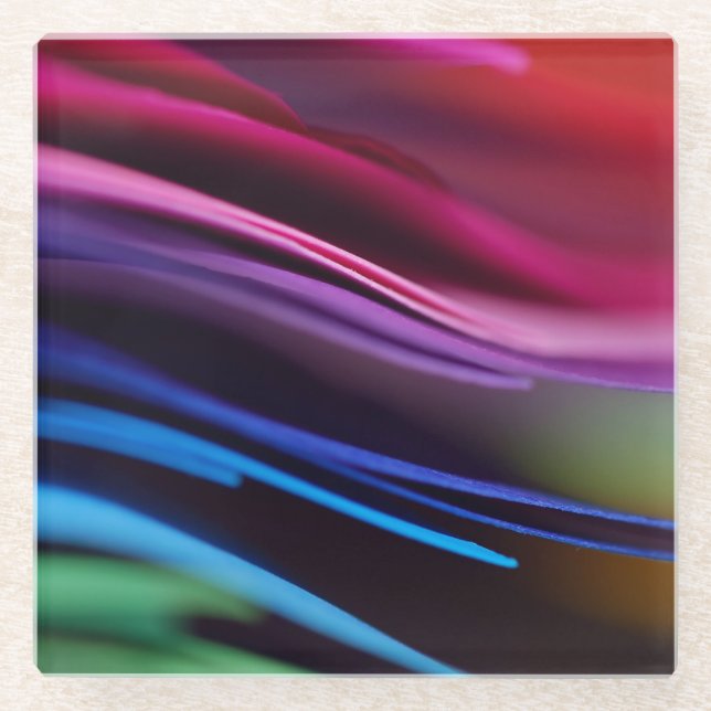 Colourful - Glass Coaster (Front)