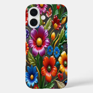 Colourful Glass Flowers #11 - iPhone 16 Cases
