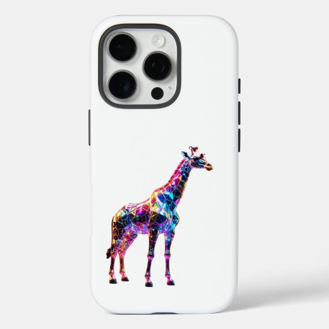Colourful Glass Giraffe Art Case-Mate iPhone Case (Back)