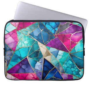 Colourful Glass Mosaic Art Laptop Case