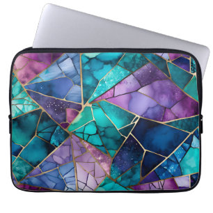 Colourful Glass Mosaic Art Laptop Case
