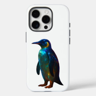 Colourful Glass Penguin Art iPhone 16 Pro Case
