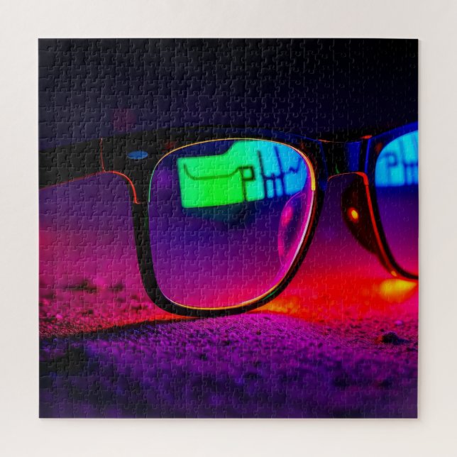 Colourful Glasses Jigsaw Puzzle (Vertical)