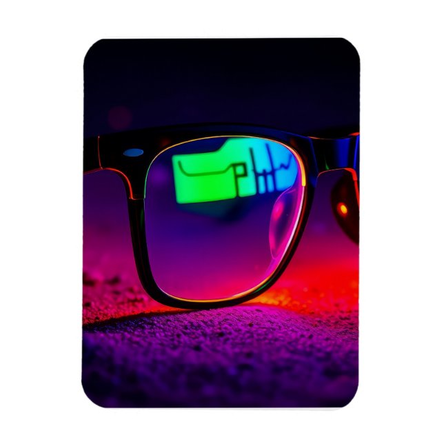 Colourful Glasses Magnet (Vertical)