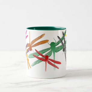 Colourful Glide Dragonfly mug
