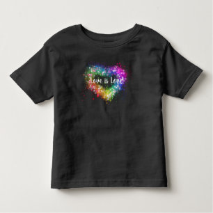 Colourful glitter heart  toddler T-Shirt