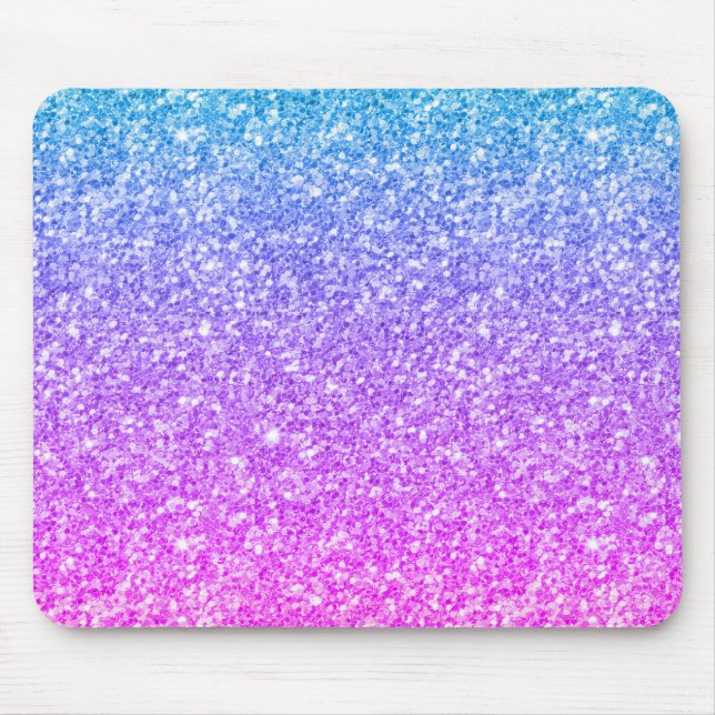 Colourful Glitter & Sparkles Modern Design Mouse Pad (Front)