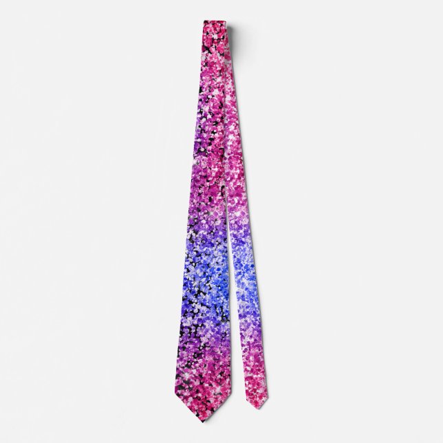 Colourful Glitter Sparkles Neck Tie (Front)