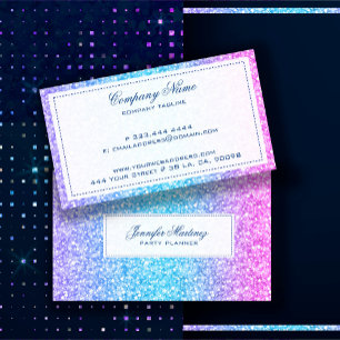 Colourful Glitter & Sparkles Texture Business Card