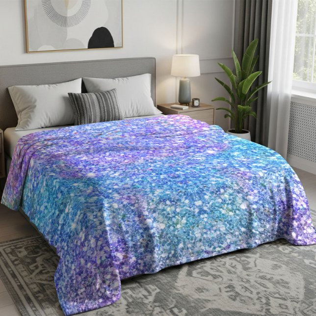 Colourful Glitter Texture Fleece Blanket (Creator Uploaded)