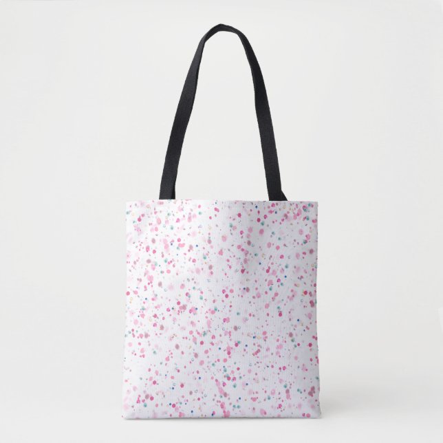 Colourful glitter Throw Pillow Tote Bag (Front)