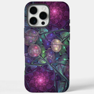 Colourful Glittering Modern Abstract Fractal Art iPhone 16 Pro Max Case