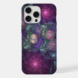 Colourful Glittering Modern Abstract Fractal Art iPhone 15 Pro Max Case