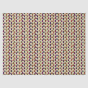 Colourful Glittery Christmas Tree Repeating Patter Tissue Paper