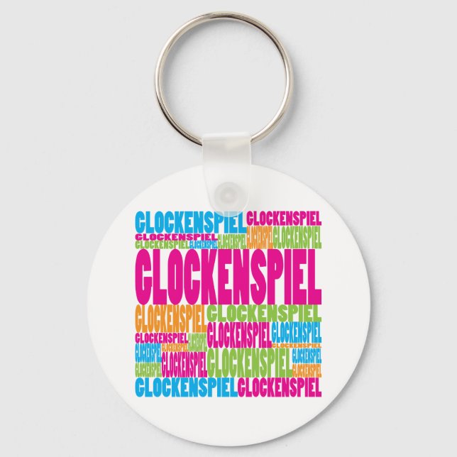 Colourful Glockenspiel Key Ring (Front)