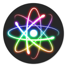 Colourful Glowing Atom | Geek Gifts