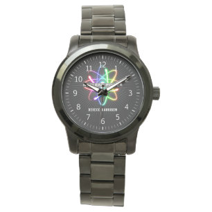 Colourful Glowing Atom   Nuclear Power Watch