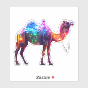 Colourful Glowing Camel Art