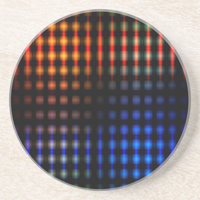 Colourful glowing lights coaster (Front)