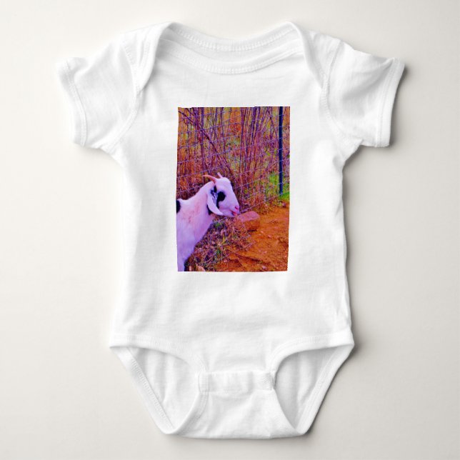 Colourful Goats Baby Bodysuit (Front)