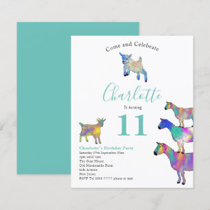 Colourful Goats Birthday Party