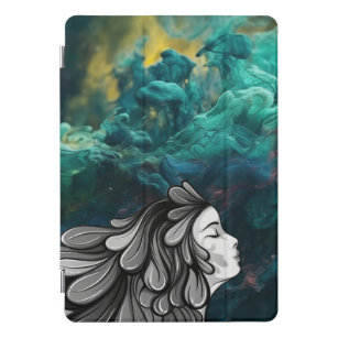 Colourful Goddess - Mystic Smoke BW Edition iPad Pro Cover