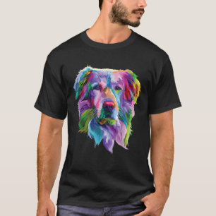 colourful golden retriever dog pop art gifts for l T-Shirt