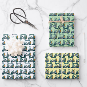 Colourful Golf Carts #1 Wrapping Paper Sheet