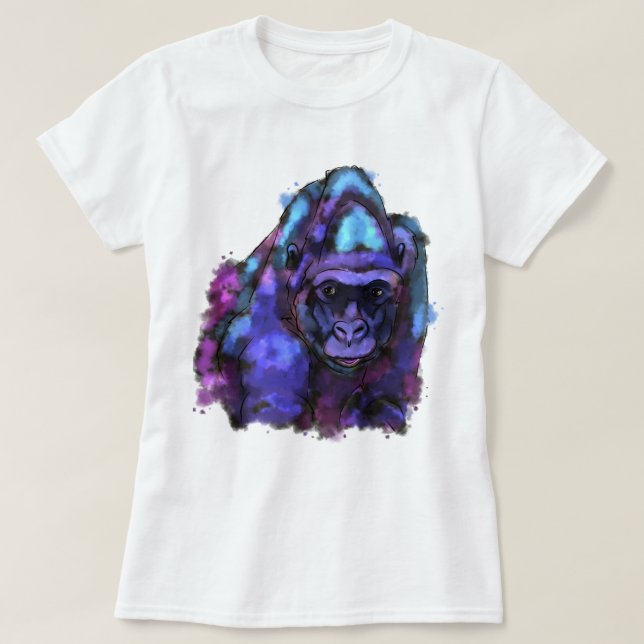 Colourful gorilla T-Shirt (Design Front)