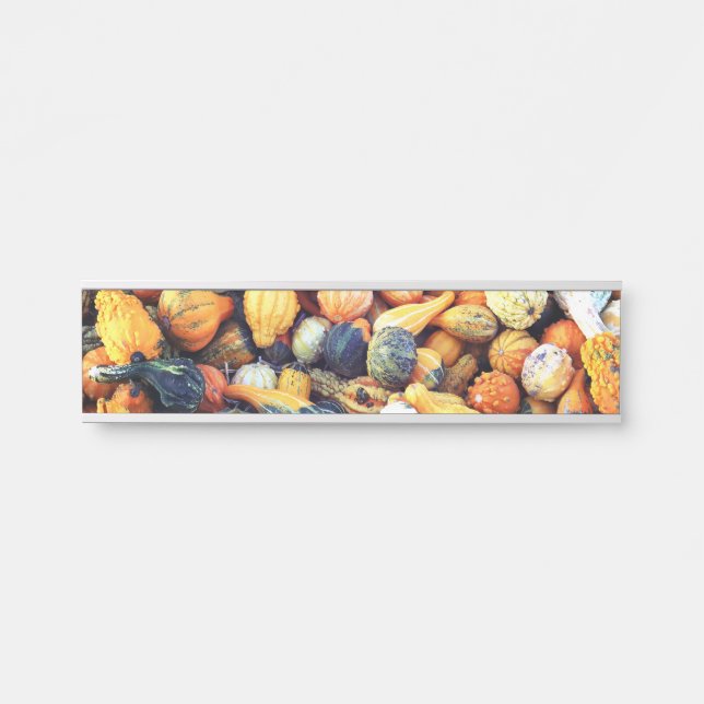 Colourful Gourds C  Door Sign (Front)