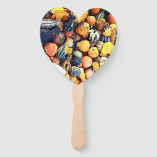 Colourful Gourds C Hand Fan