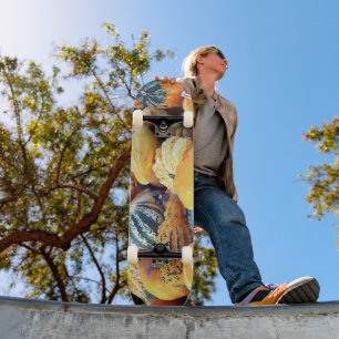 Colourful Gourds Close Up Skateboard