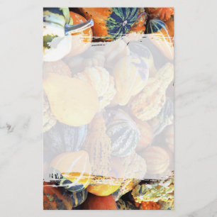 Colourful Gourds Close Up  Stationery