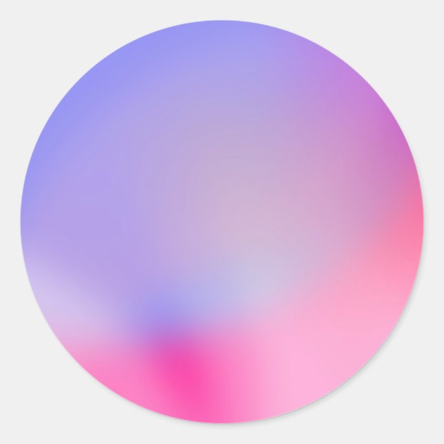 Colourful Gradient Custom Trendy  Classic Round St Classic Round Sticker (Front)