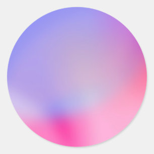 Colourful Gradient Custom Trendy  Classic Round St Sticker